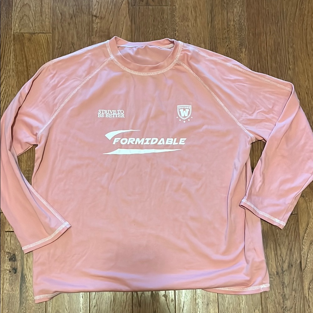 Pink Long Sleeve Formidable Shirt